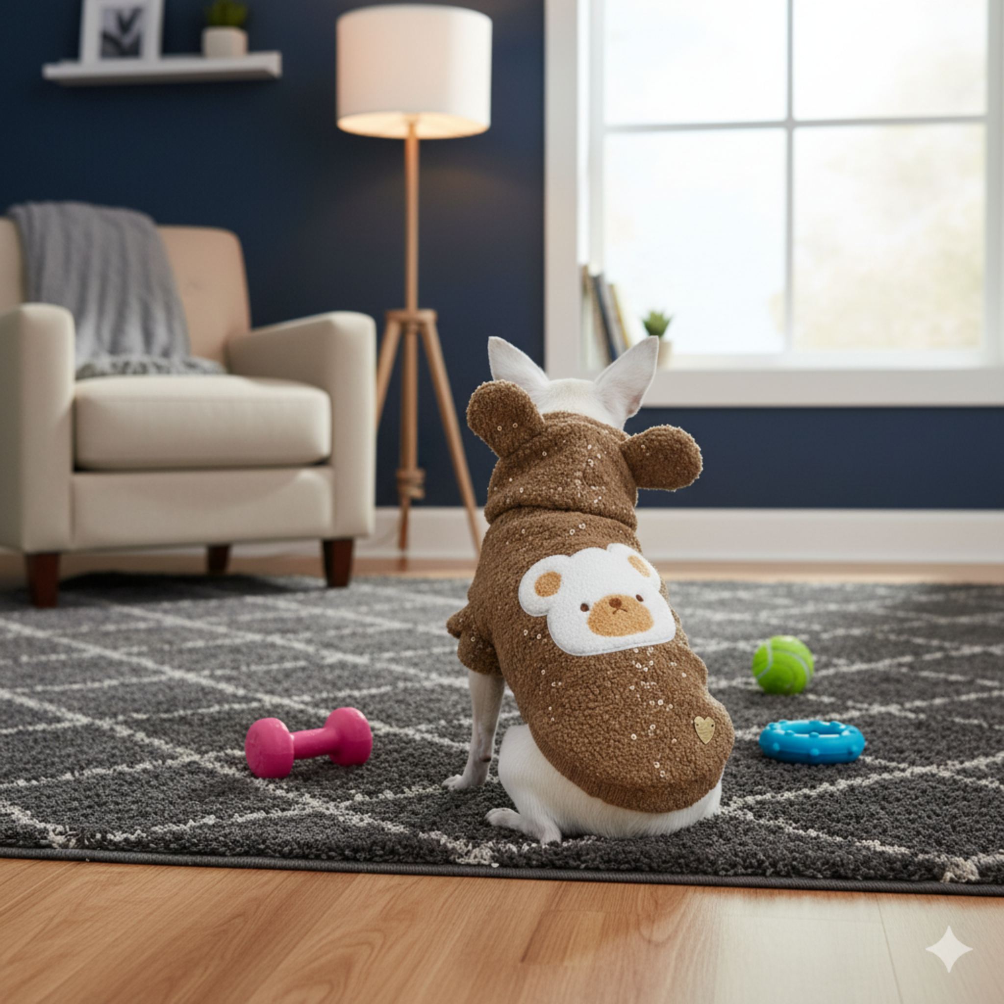 Felpa Invernale Teddy Chocolate per Cani